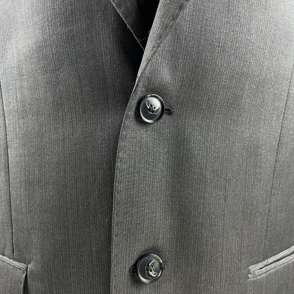 Joseph Jos.A.Bank Blazer Mens 40R Brown Grey Stripe Slim Fit Sport Coat Jacket - Picture 4 of 11